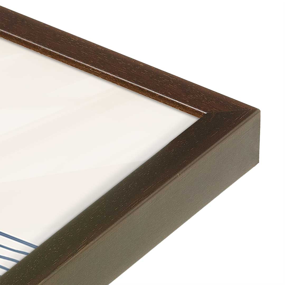 [Color:Brown], Picture of art in a Brown frame at an angle