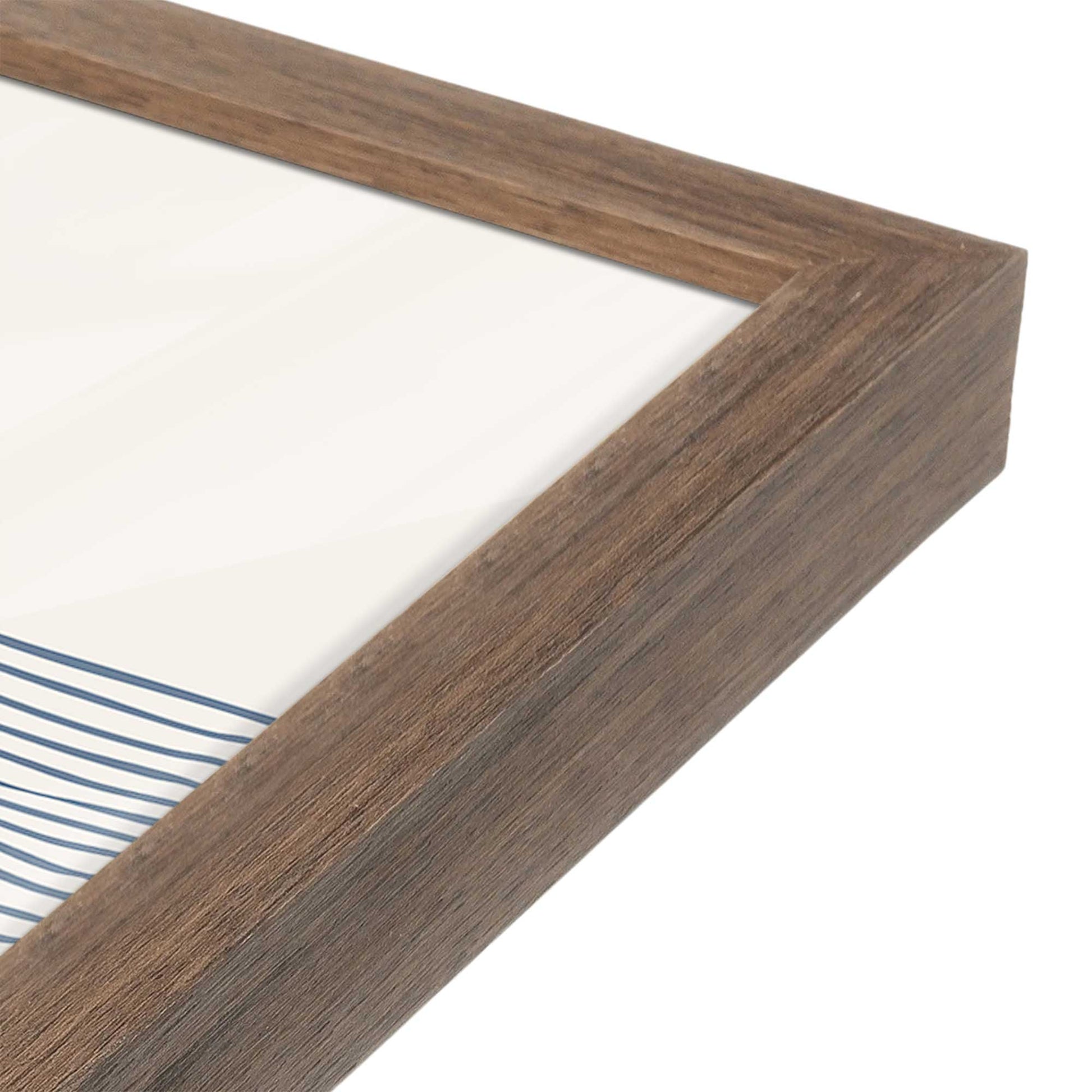 [Color:Walnut], Picture of art in a Walnut frame at an angle