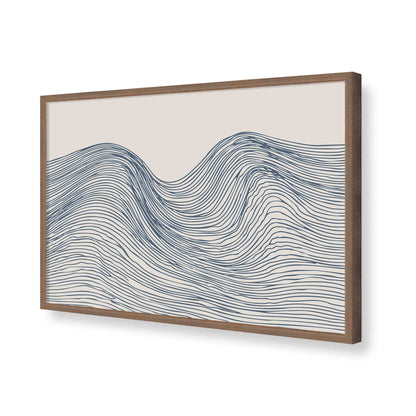 [Color:Walnut], Picture of art in a Walnut frame of the corner