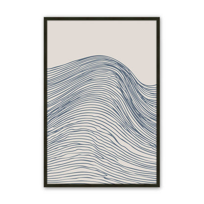 [Color:Satin Black], Picture of art in a Satin Black frame