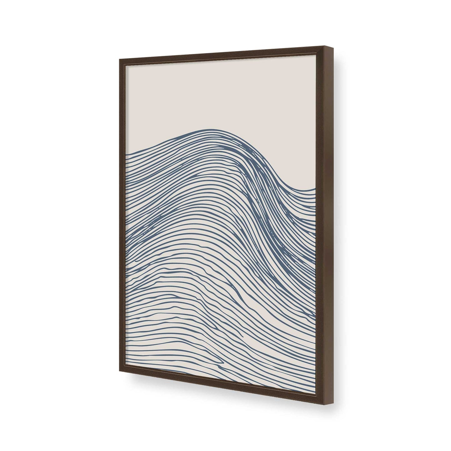 [Color:Brown], Picture of art in a Brown frame of the corner