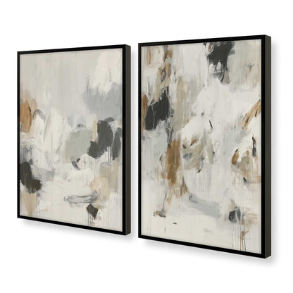 [Color:Satin Black], Picture of art in a Satin Black frame of the corner