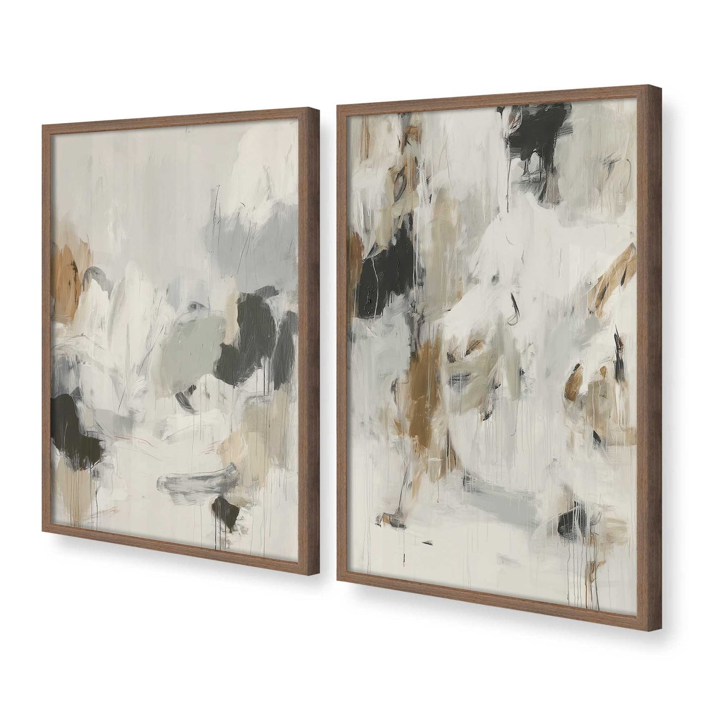 [Color:Walnut], Picture of art in a Walnut frame of the corner