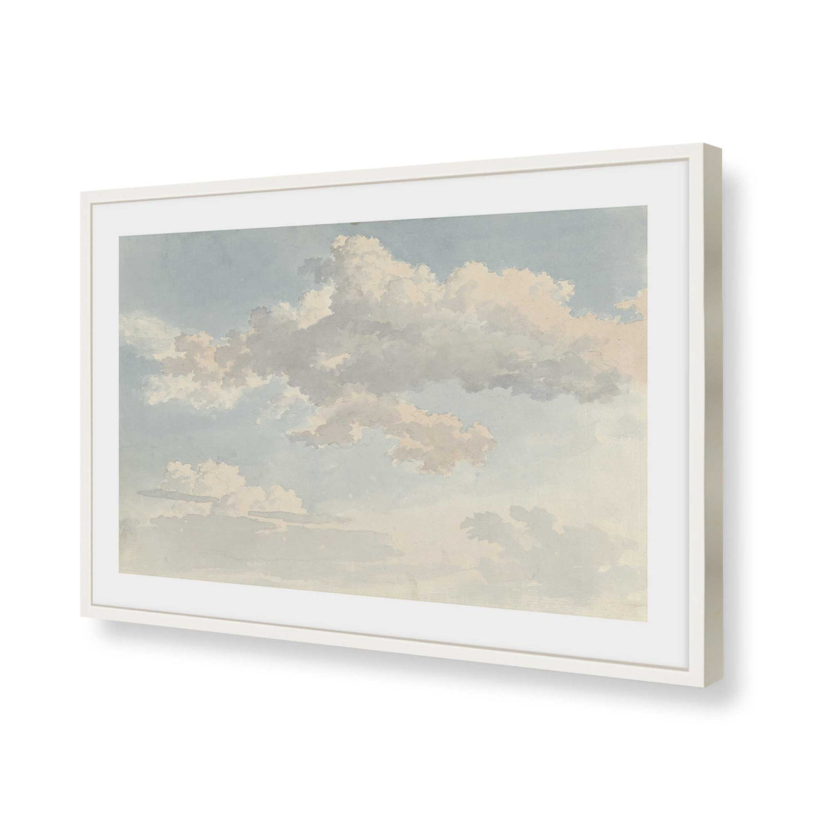 [Color:Opaque White], Picture of art in a Polished Chrome frame of the corner