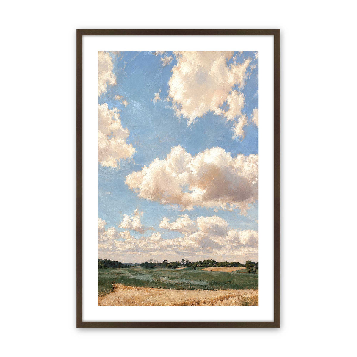 [Color:Brown], Picture of art in a Brown frame