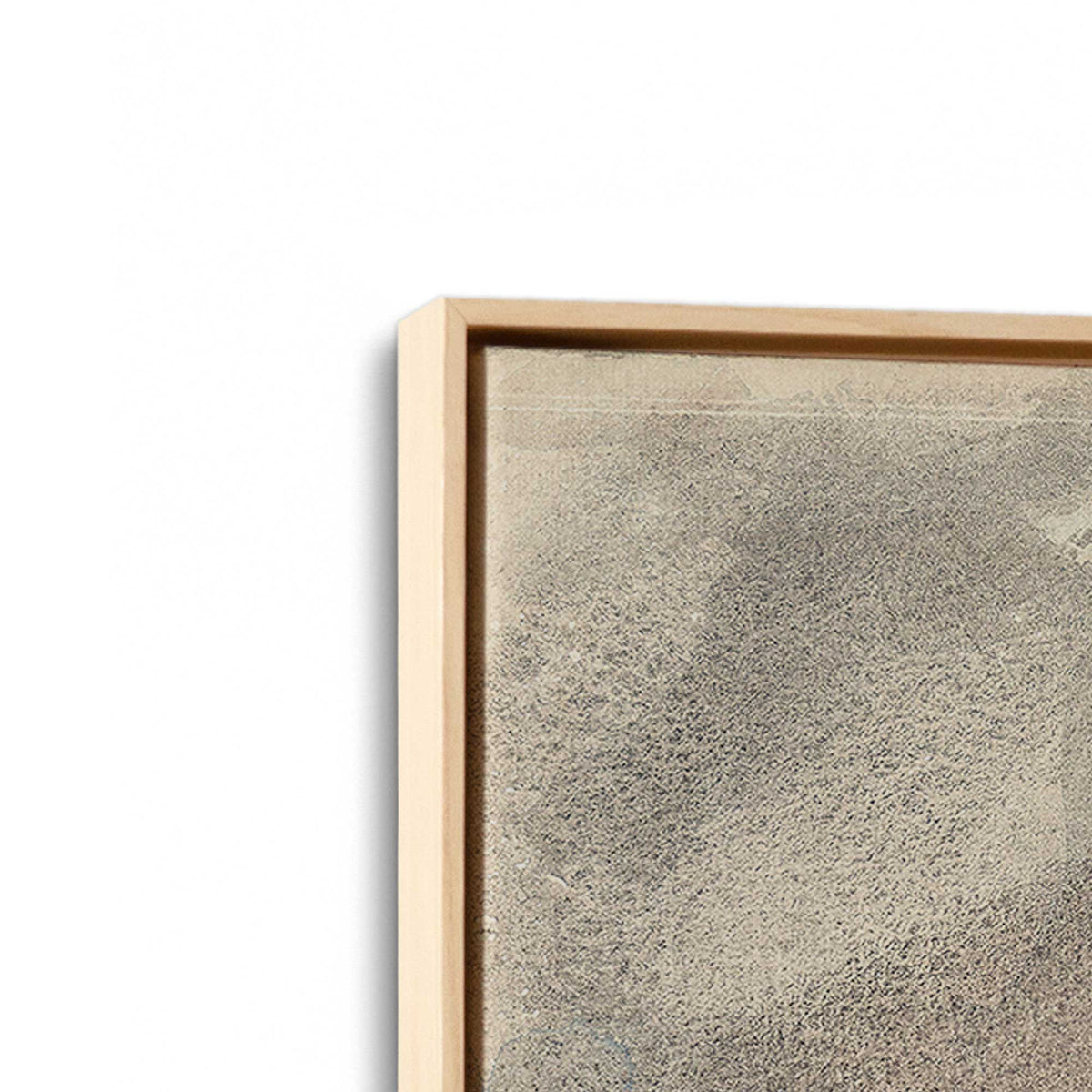 [Color:American Maple], Picture of art in a American Maple frame at an angle
