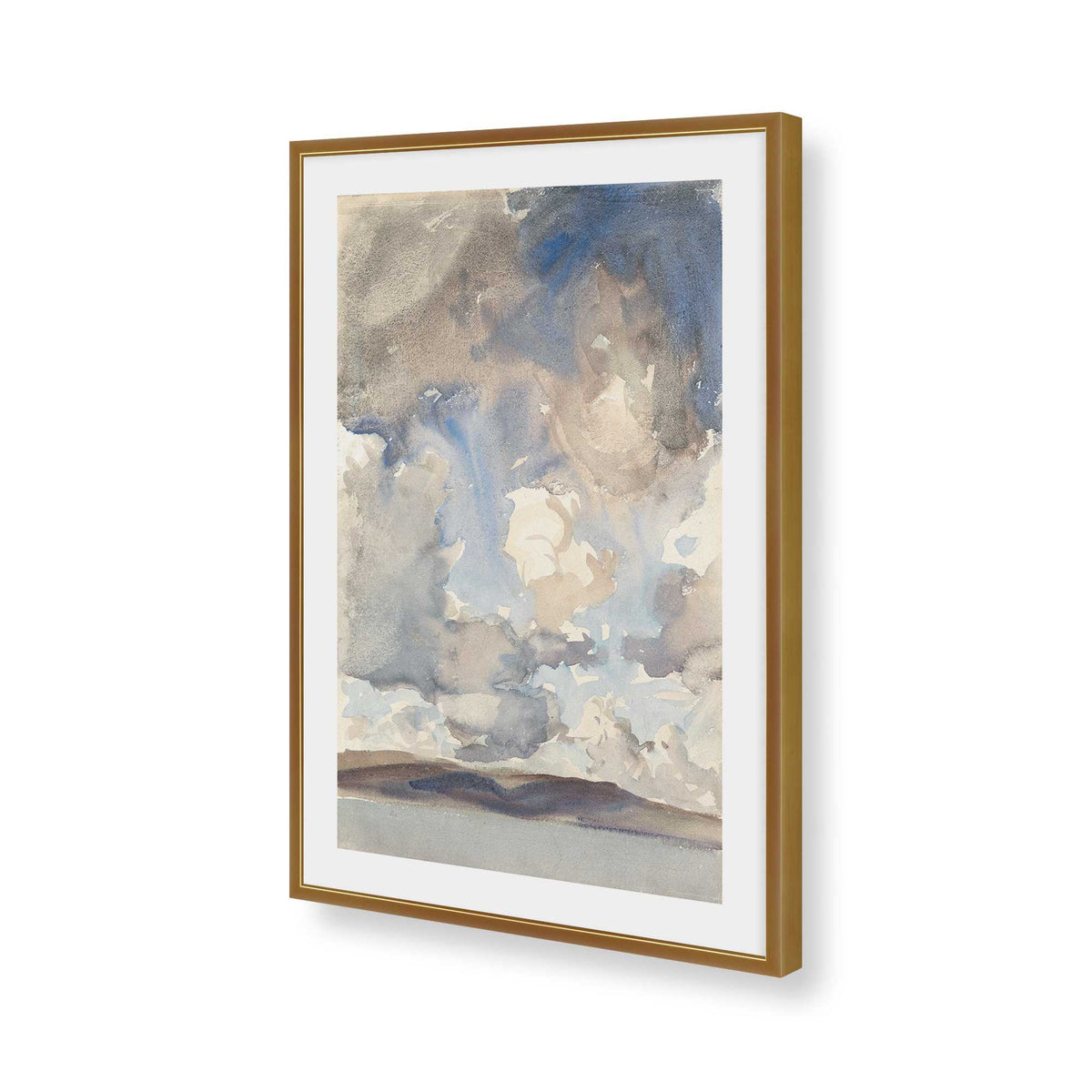 [Color:Polished Gold], Picture of art in a Polished Gold frame of the corner