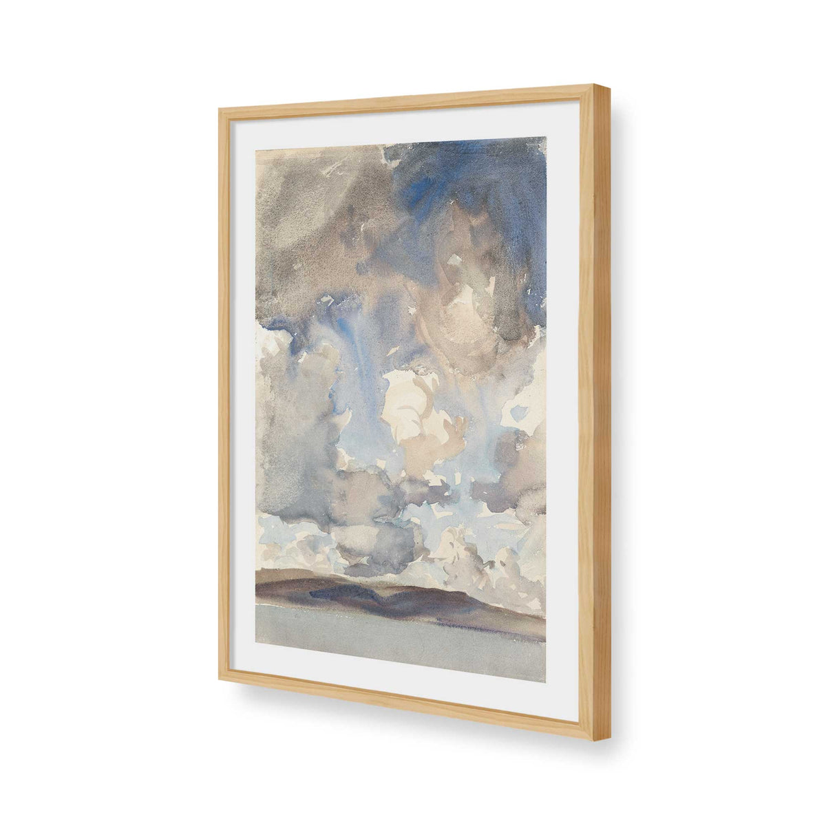 [Color:American Maple], Picture of art in a American Maple frame of the corner