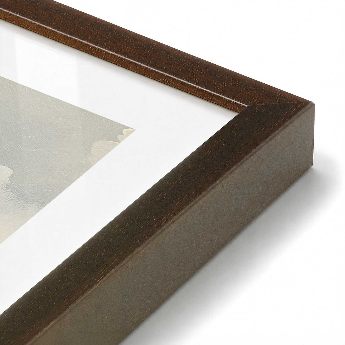 [Color:Belvinder Brown], Picture of art in a Polished Chrome frame at an angle