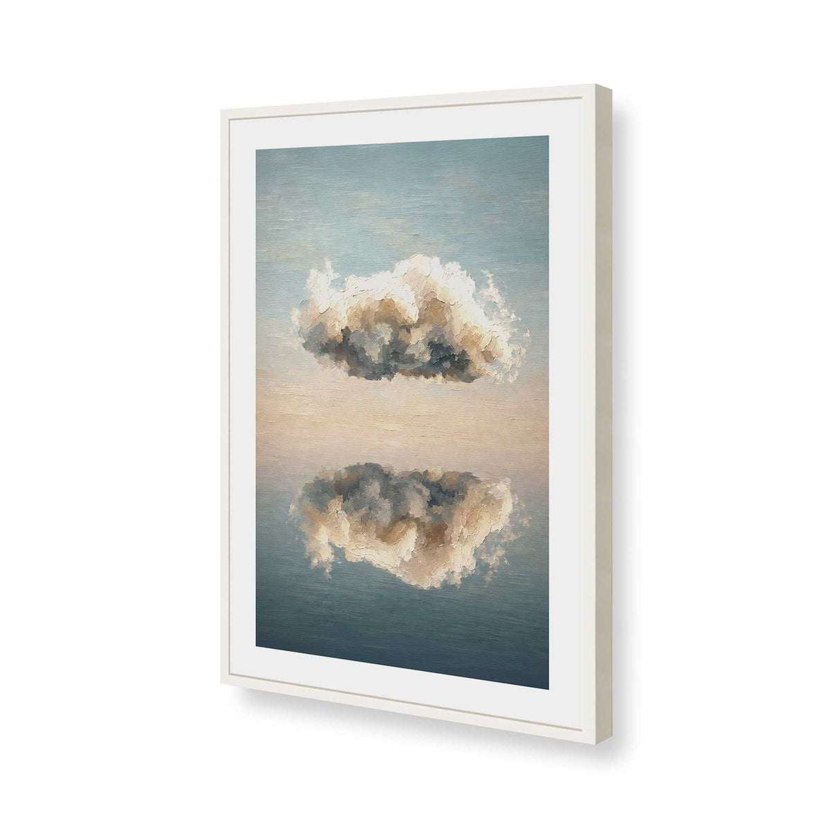 [Color:Opaque White], Picture of art in a Opaque White frame of the corner