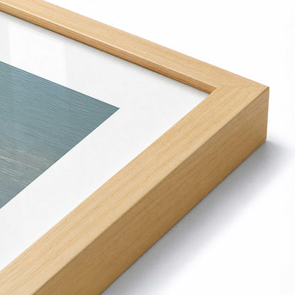 [Color:American Maple], Picture of art in a American Maple frame at an angle
