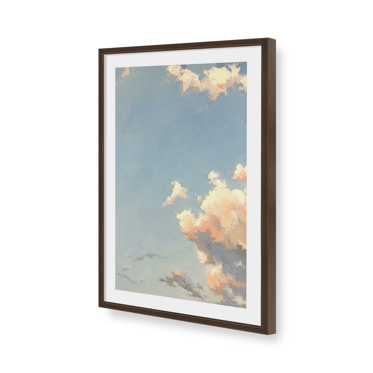 [Color:Belvinder Brown], Picture of art in a Belvinder Brown frame of the corner