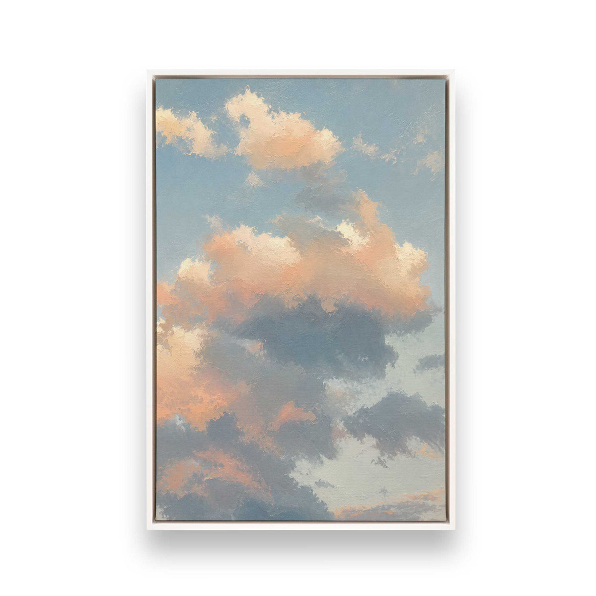 [Color:Opaque White], Picture of art in a White frame