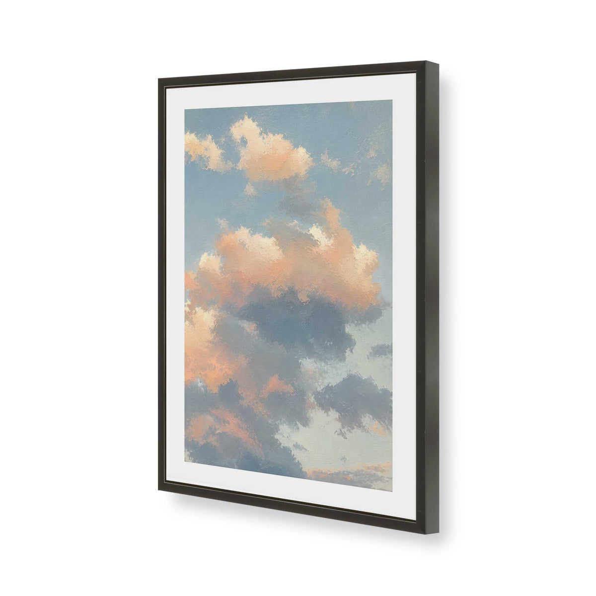 [Color:Satin Black], Picture of art in a Satin Black frame of the corner