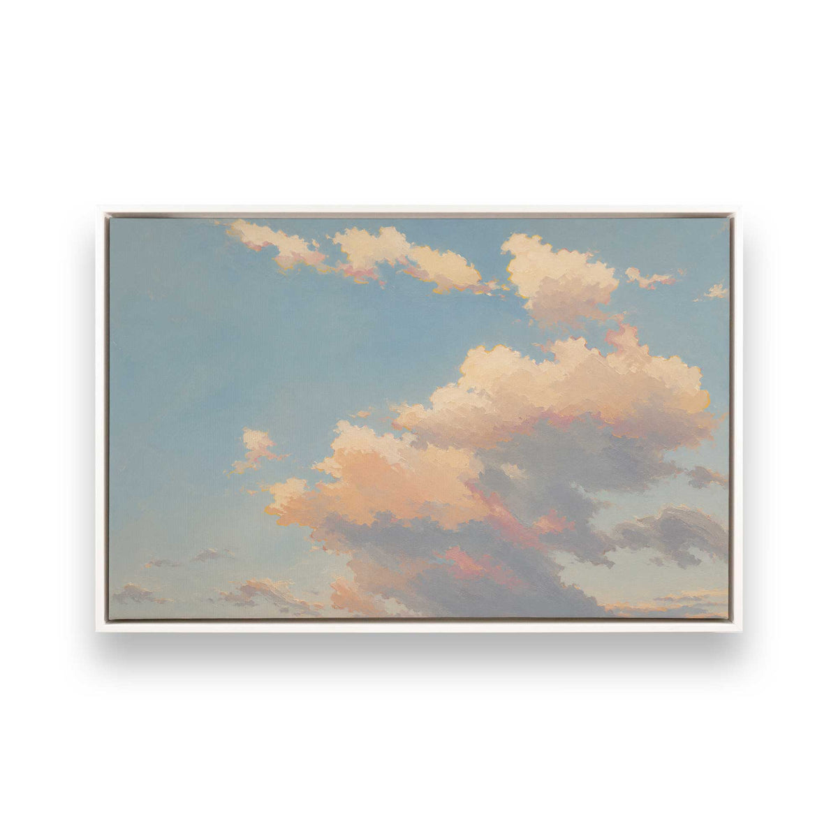 [Color:Opaque White], Picture of art in a White frame
