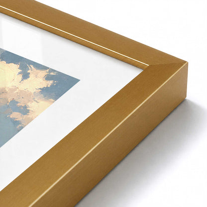 [Color:Polished Gold], Picture of art in a Polished Gold frame of the corner