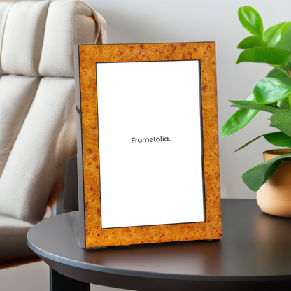 Elm Burlwood Narrow Width Wood Table Top Frame