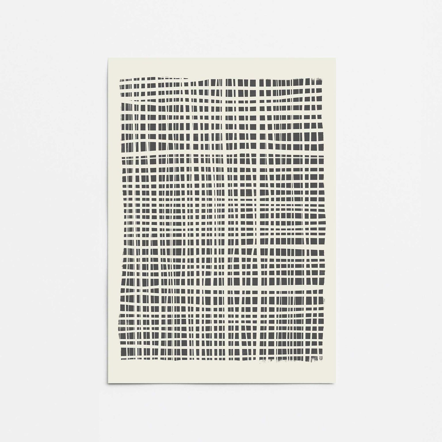 Cross Hatched Lines Promotional Rolled Print