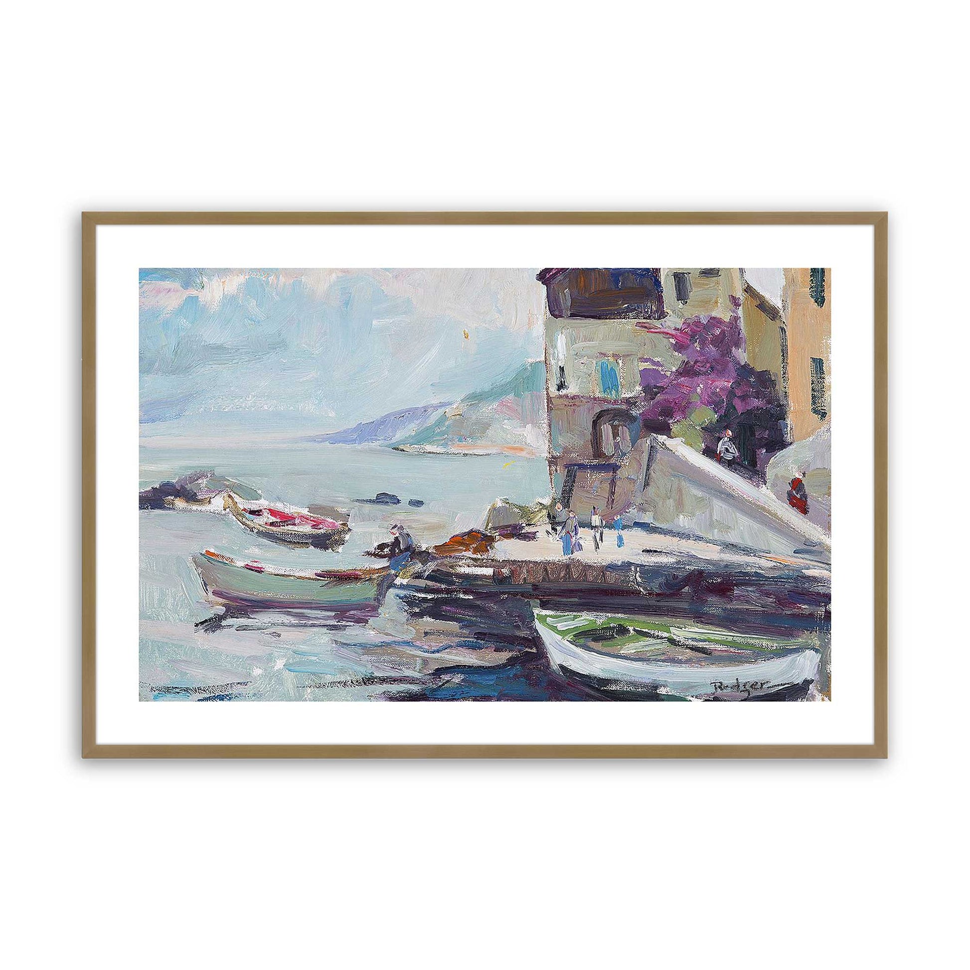 [Color:Brushed Gold], Picture of art in a Brushed Gold frame