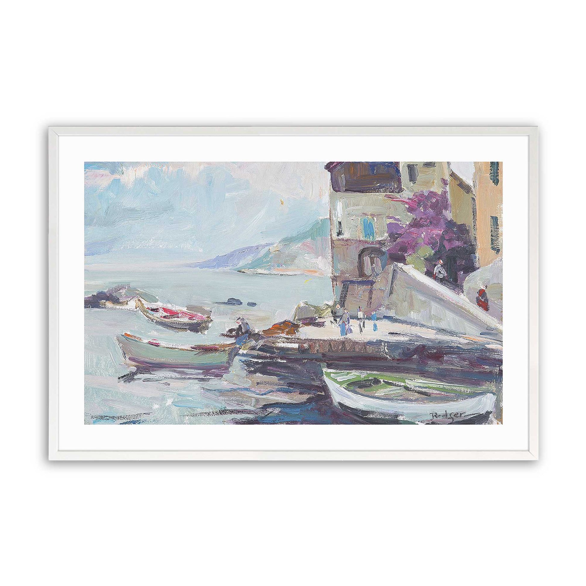 [Color:Opaque White], Picture of art in a Opaque White frame