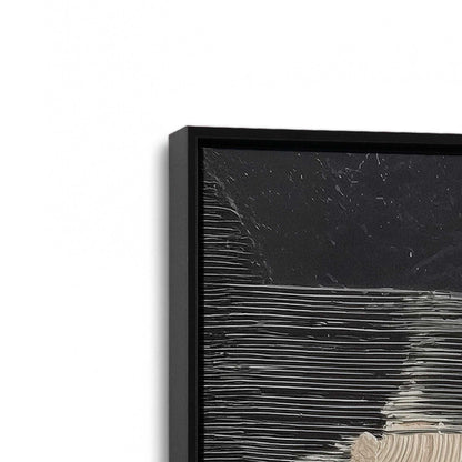 [Color:Satin Black], Picture of art in a Satin Black frame at an angle