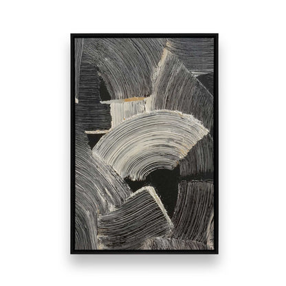 [Color:Satin Black], Picture of art in a Satin Black frame