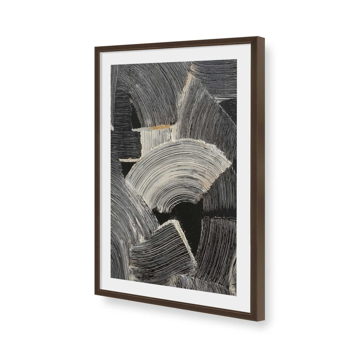 [Color:Brown], Picture of art in a Brown frame of the corner