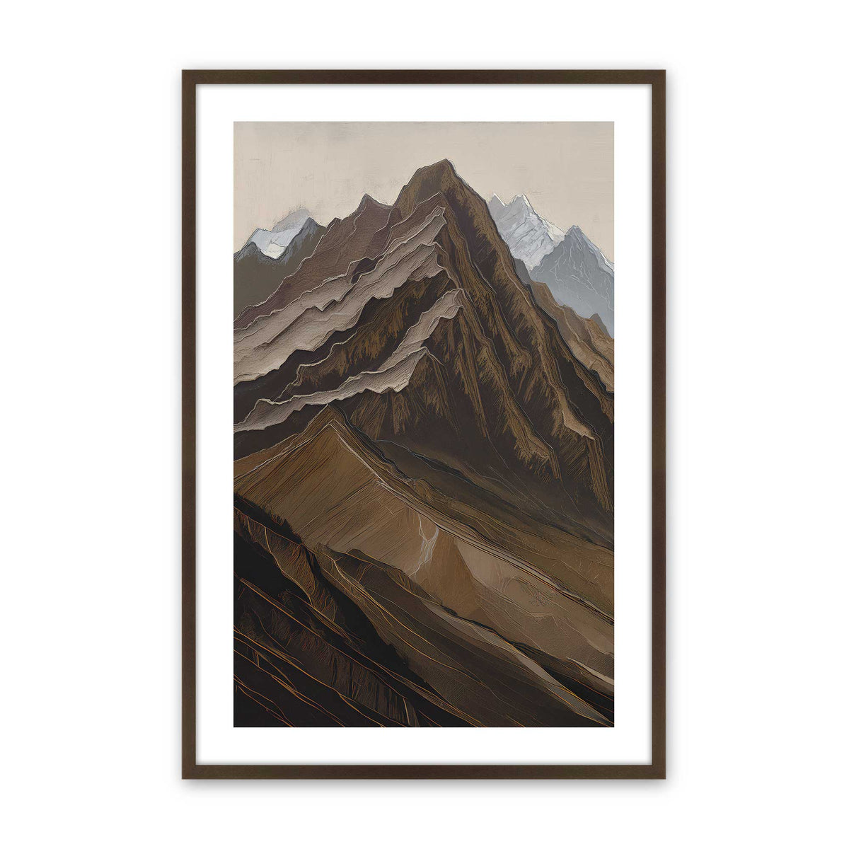 [Color:Brown], Picture of art in a Brown frame