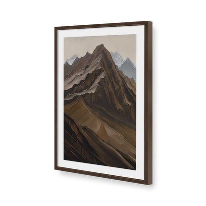 [Color:Brown], Picture of art in a Brown frame of the corner