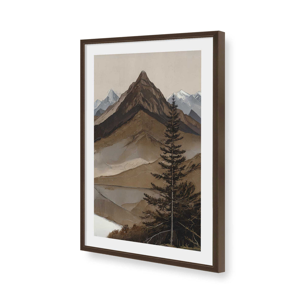 [Color:Belvinder Brown], Picture of art in a Belvinder Brown frame of the corner