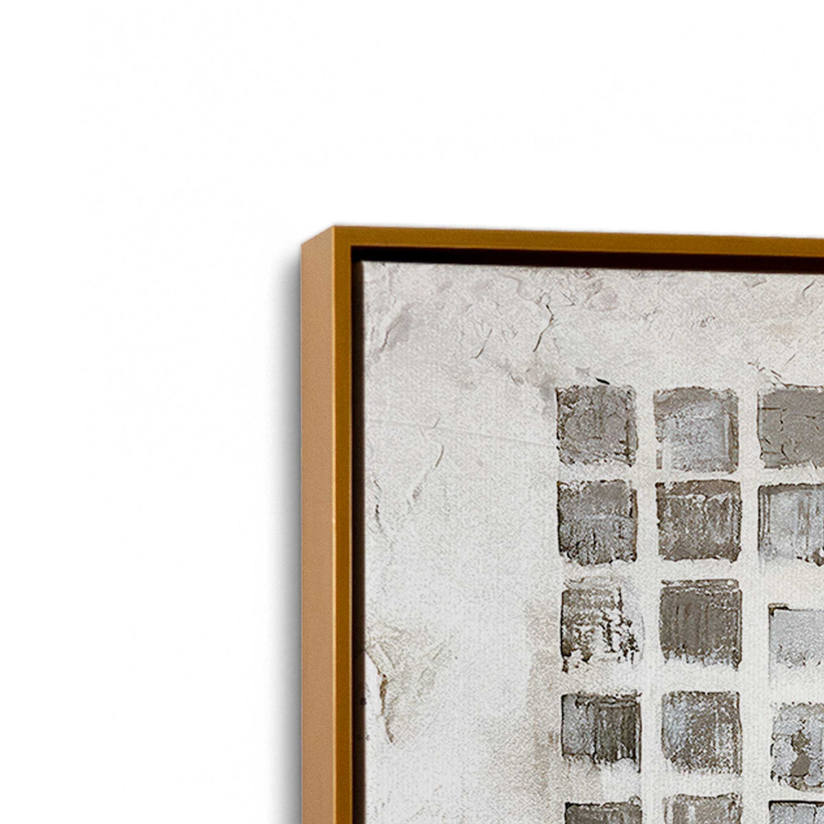 [Color:Polished Gold], Picture of art in a Polished Gold frame at an angle