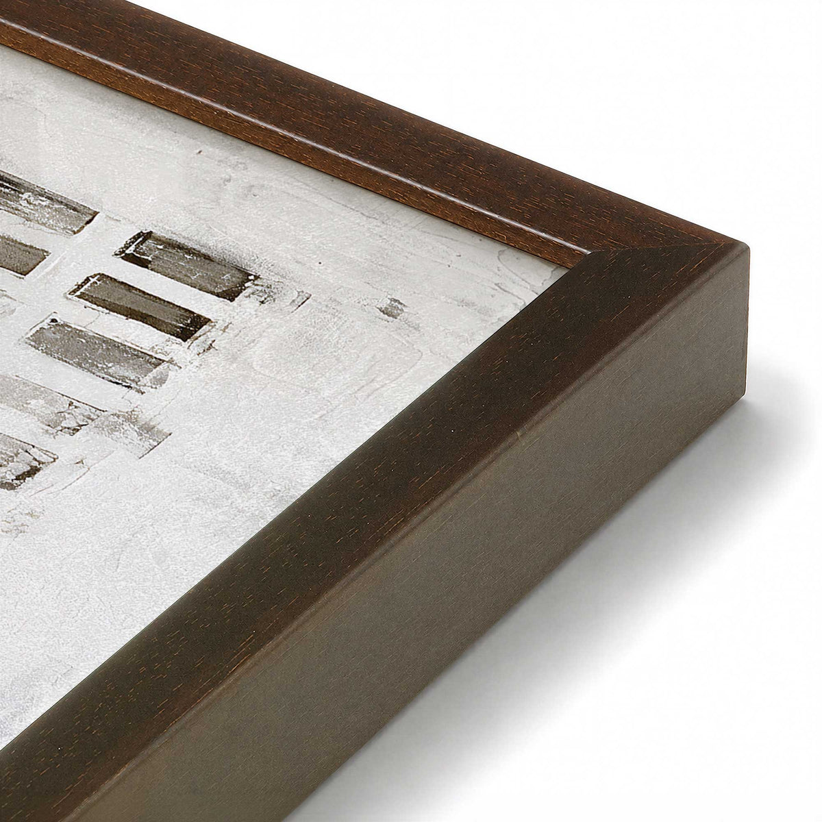 [Color:Belvinder Brown], Picture of art in a Belvinder Brown frame at an angle