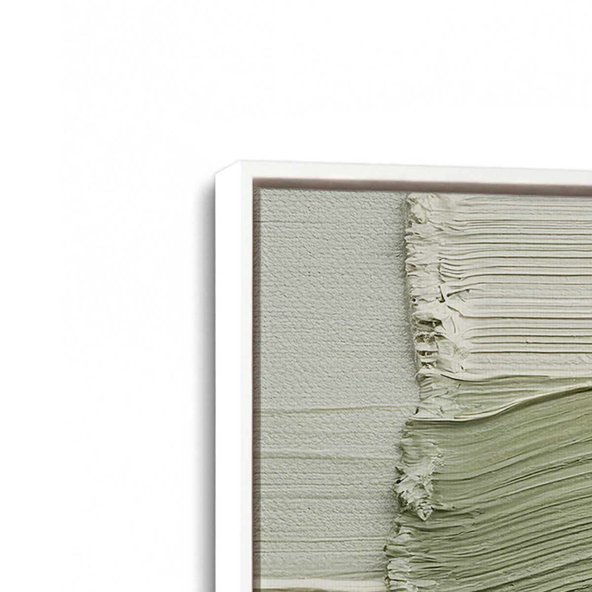 [Color:Opaque White], Picture of art in a White frame at an angle