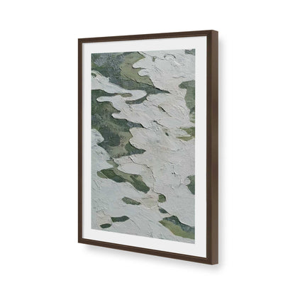 [Color:Brown], Picture of art in a Brown frame of the corner