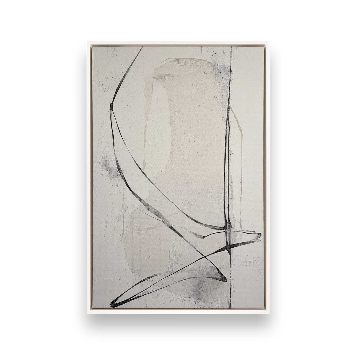 [Color:Opaque White], Picture of art in a White frame