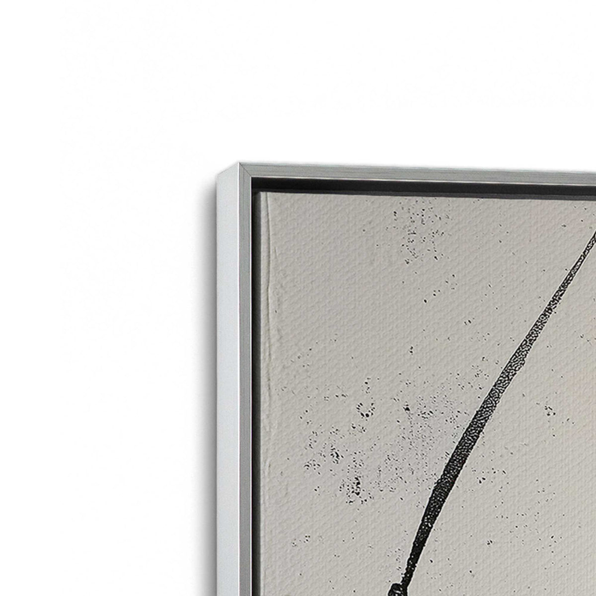 [Color:Polished Chrome], Picture of art in a Polished Chrome frame at an angle