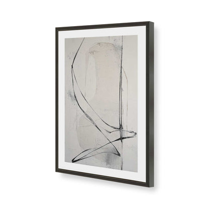 [Color:Satin Black], Picture of art in a Satin Black frame of the corner