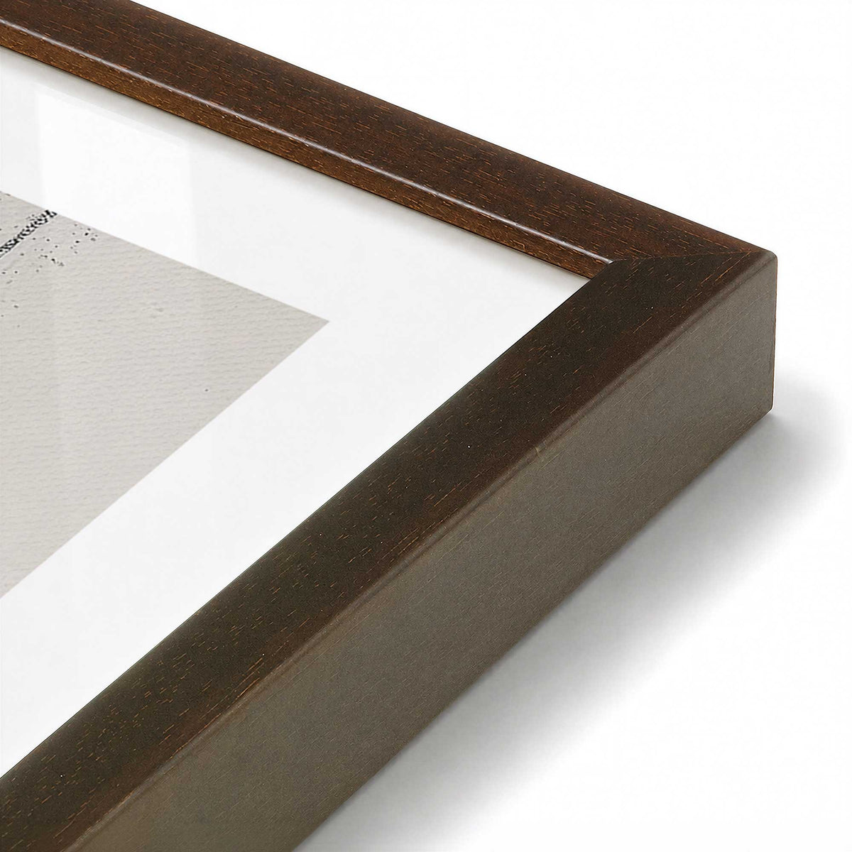 [Color:Belvinder Brown], Picture of art in a Belvinder Brown frame at an angle