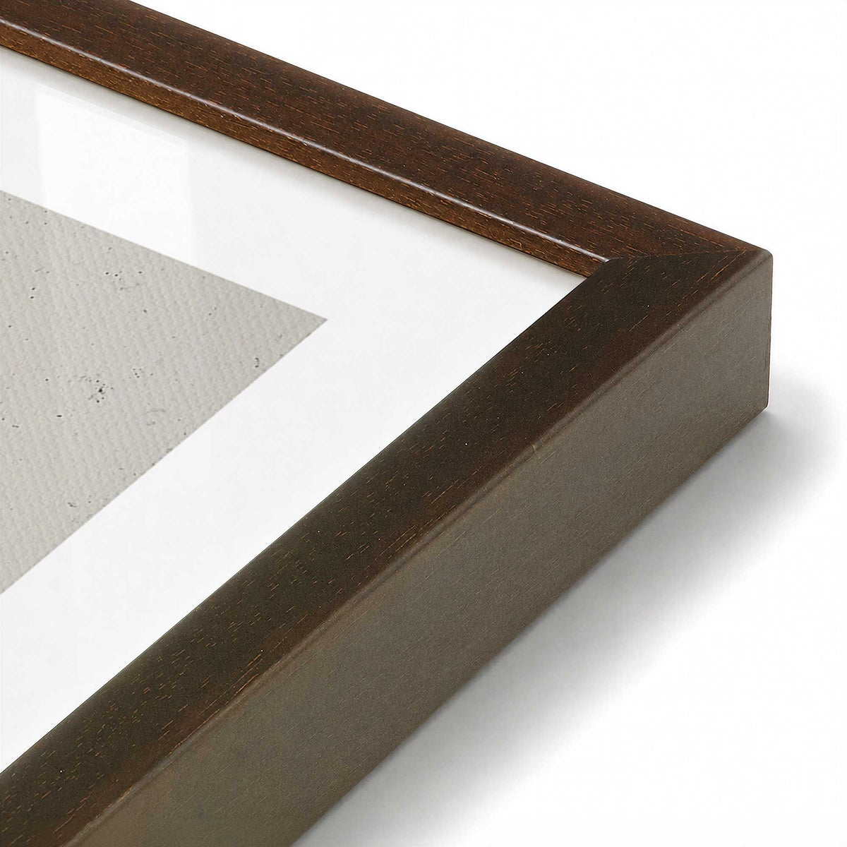 [Color:Brown], Picture of art in a Brown frame at an angle