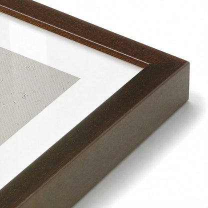 [Color:Brown], Picture of art in a Brown frame at an angle