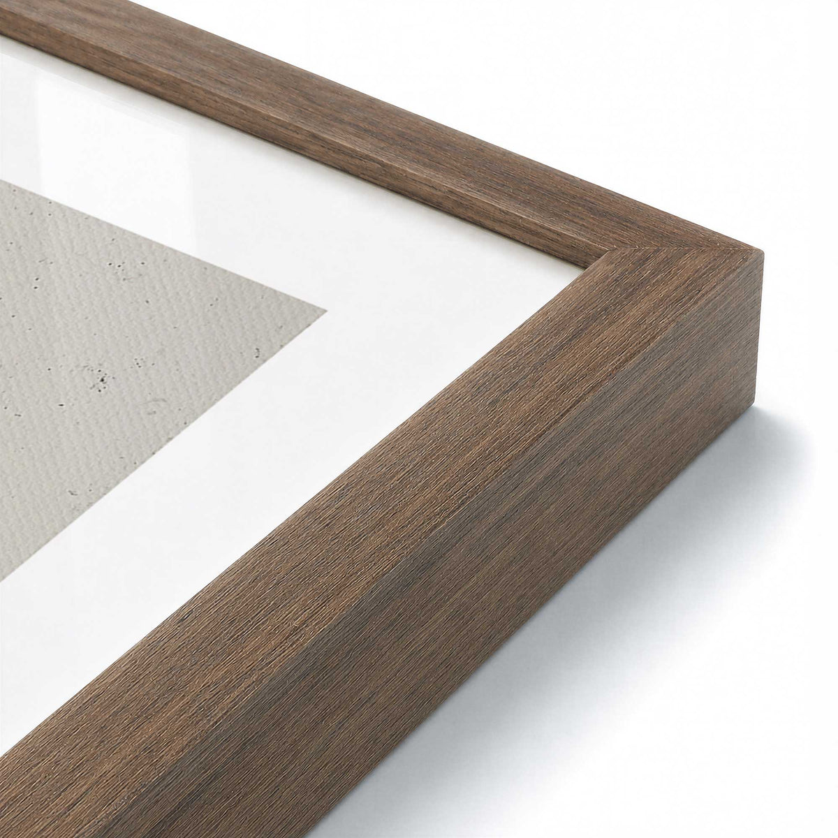 [Color:Walnut], Picture of art in a Walnut frame at an angle