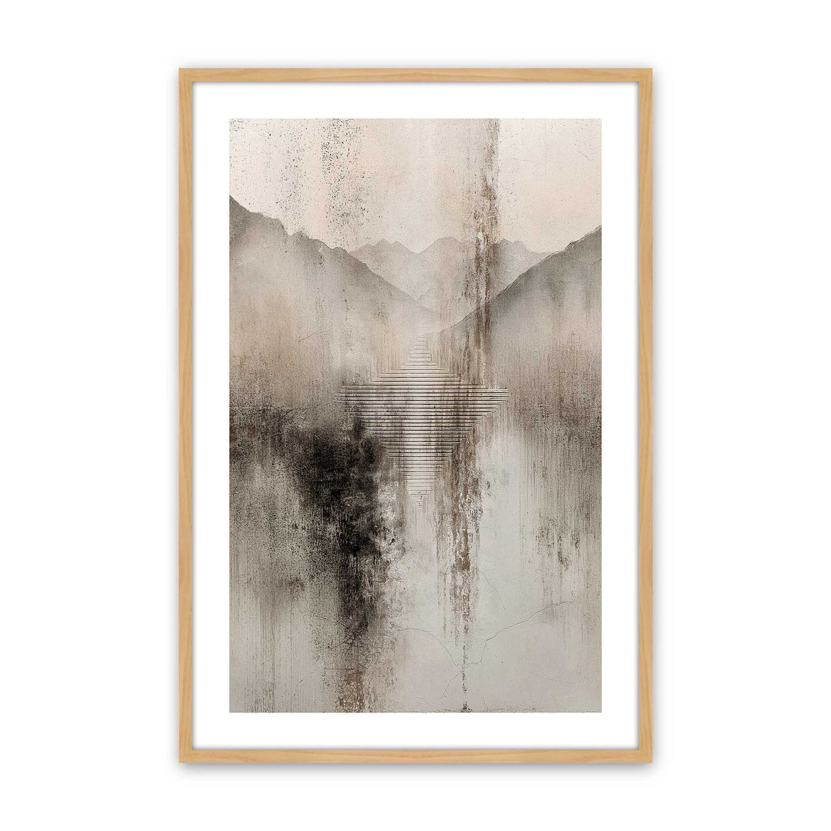 [Color:American Maple], Picture of art in an American Maple frame