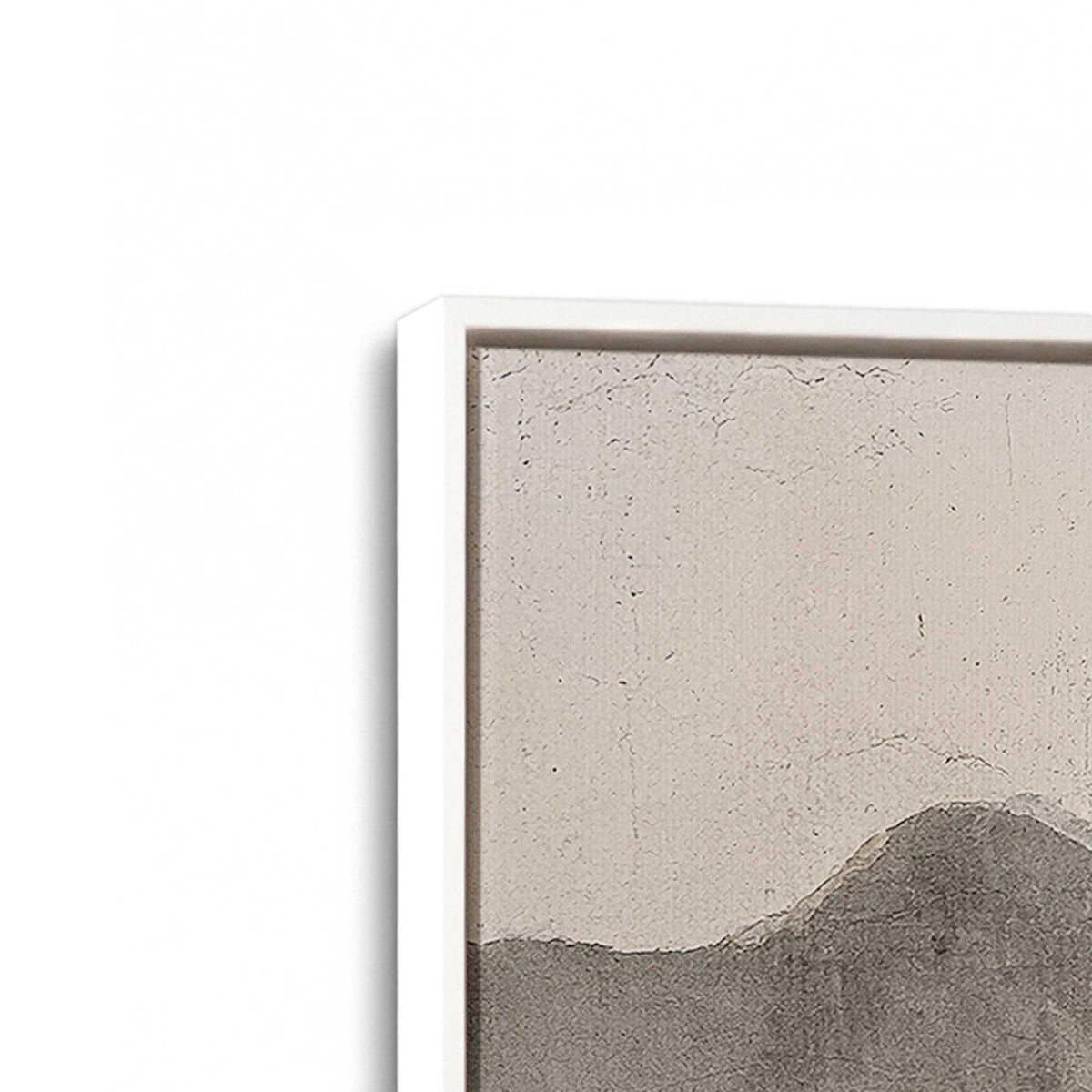 [Color:Opaque White], Picture of art in a White frame at an angle