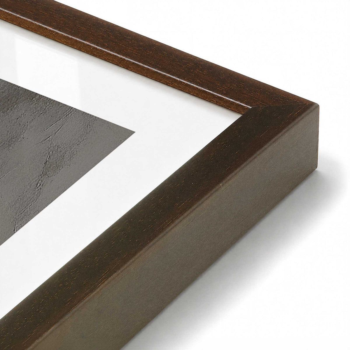 [Color:Belvinder Brown], Picture of art in a Belvinder Brown frame at an angle