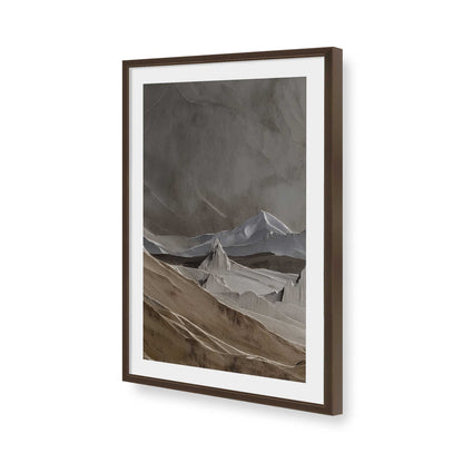 [Color:Brown], Picture of art in a Brown frame of the corner