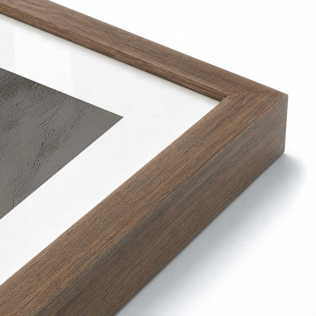 [Color:Walnut], Picture of art in a Walnut frame at an angle