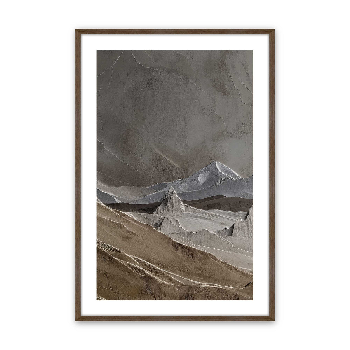 [Color:Walnut], Picture of art in a Walnut frame