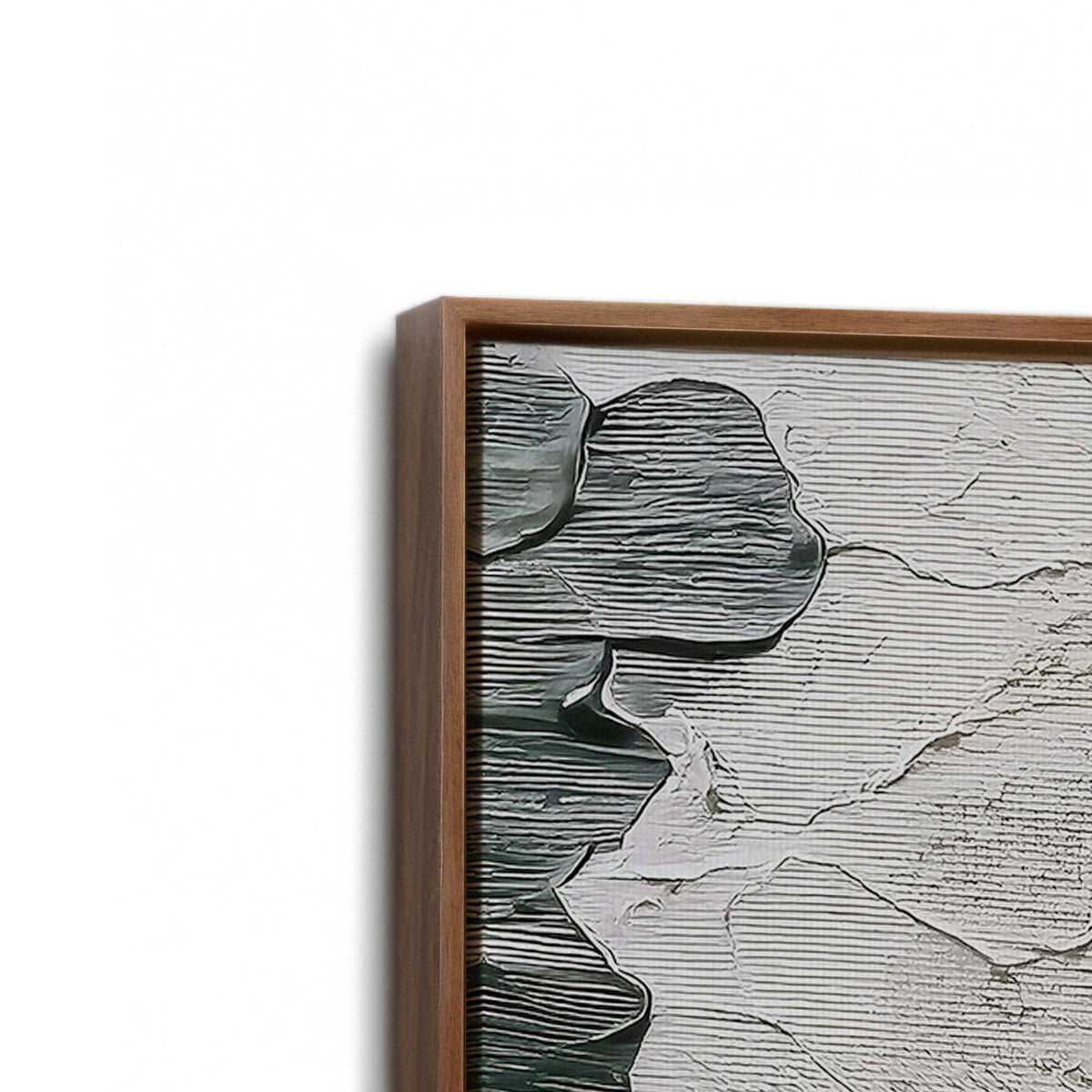 [Color:Walnut], Picture of art in a Walnut frame at an angle
