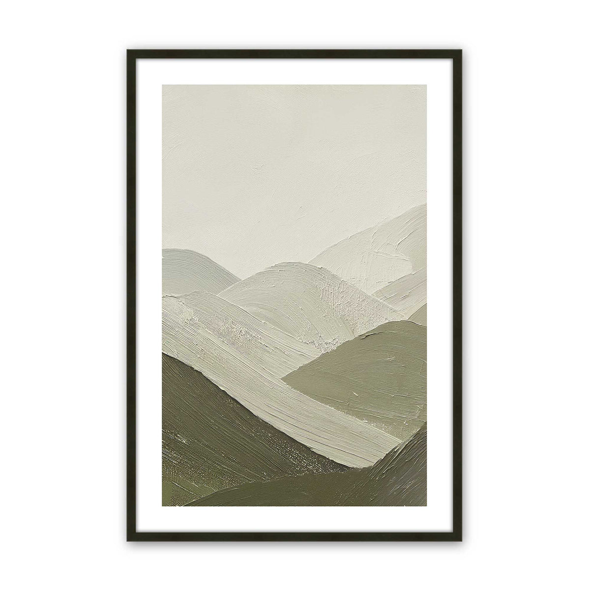 [Color:Satin Black], Picture of art in a Satin Black frame