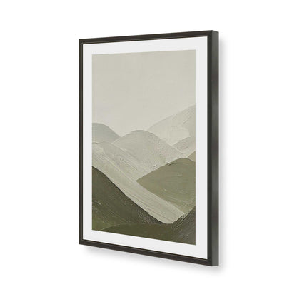 [Color:Satin Black], Picture of art in a Satin Black frame of the corner